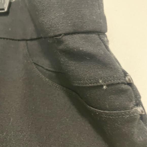 Women’s Black Pants ankle length 2X stretch pull on Yarn & Sea faux pocket - Picture 10 of 11